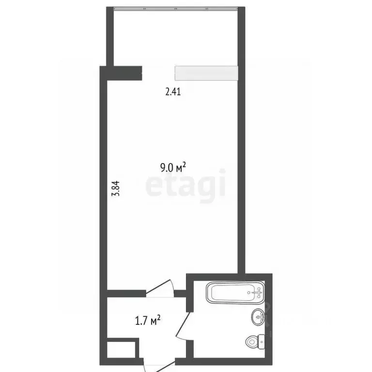 Студия Тюменская область, Тюмень Олимпийская ул., 32 (12.8 м) - Фото 2