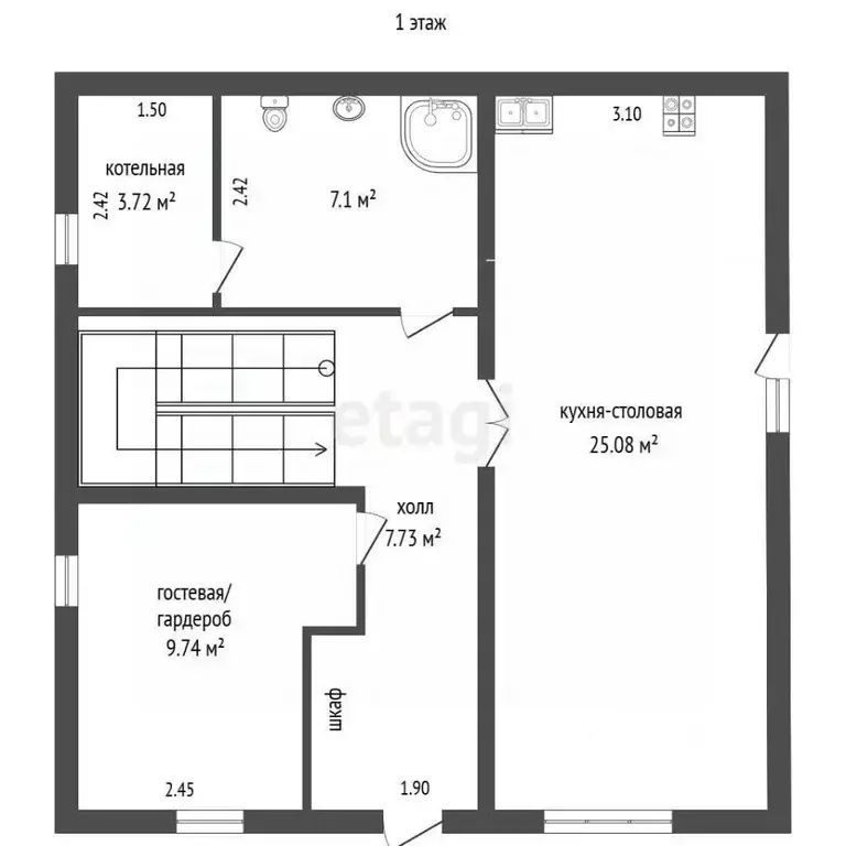 Дом в Севастополь Балаклавский муниципальный округ, Черноморец ТСН, 17 ... - Фото 1
