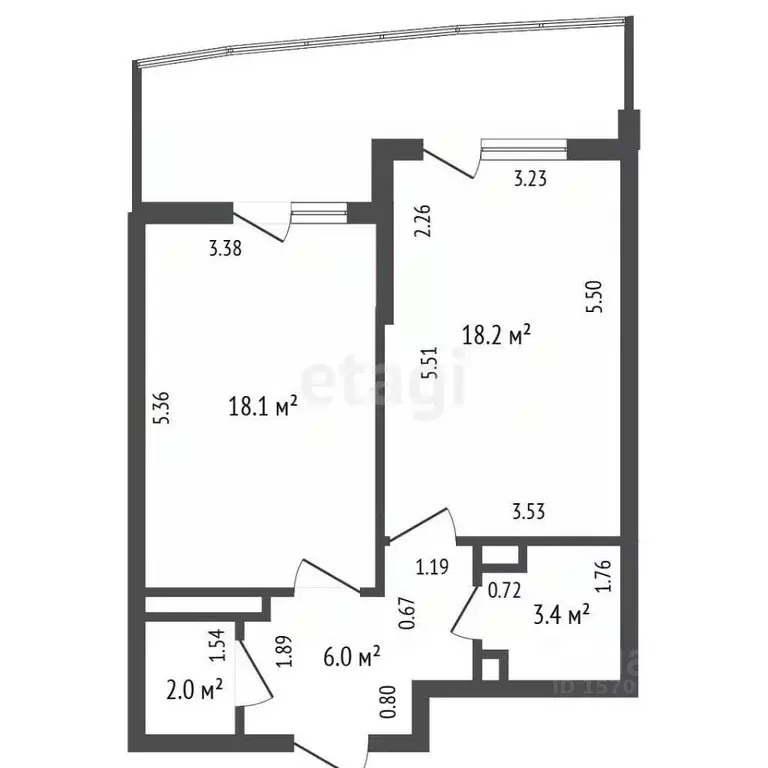 1-к кв. Санкт-Петербург бул. Балтийский, 4 (48.0 м) - Фото 1
