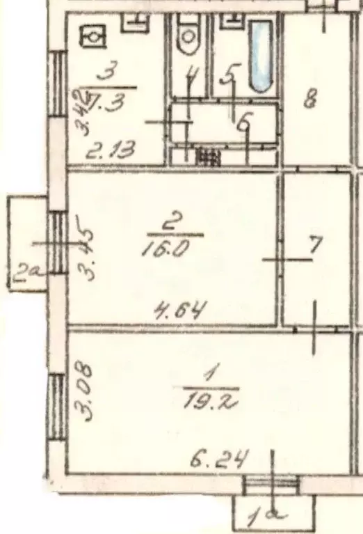 Комната Москва ул. Маршала Бирюзова, 41 (16.0 м) - Фото 2