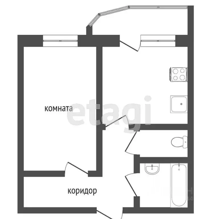 1-к кв. Тюменская область, Тюмень Антипино мкр, ул. Беловежская, 13 ... - Фото 2