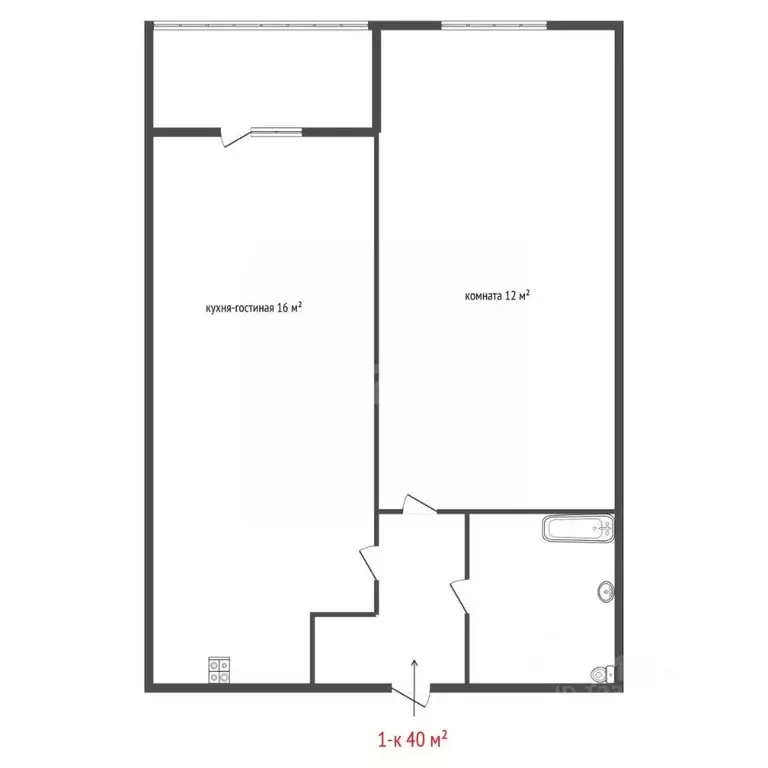 1-к кв. Свердловская область, Березовский Восточная ул., 11А (40.0 м) - Фото 1