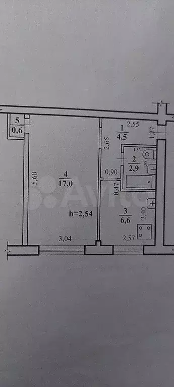 1-к. квартира, 31 м, 1/5 эт. - Фото 0