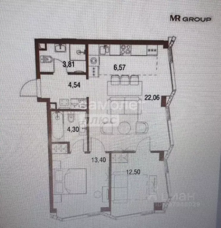 2-к кв. Москва 2-я Хуторская ул., 20с1 (68.0 м) - Фото 1