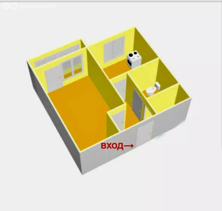 Квартира-студия: Мурманск, улица Новое Плато, 20 (30 м) - Фото 1