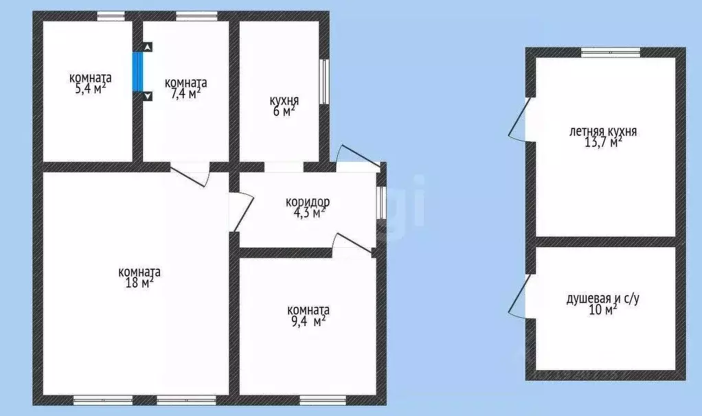 Дом в Краснодарский край, Новороссийск Грузинская ул., 23 (55 м) - Фото 2
