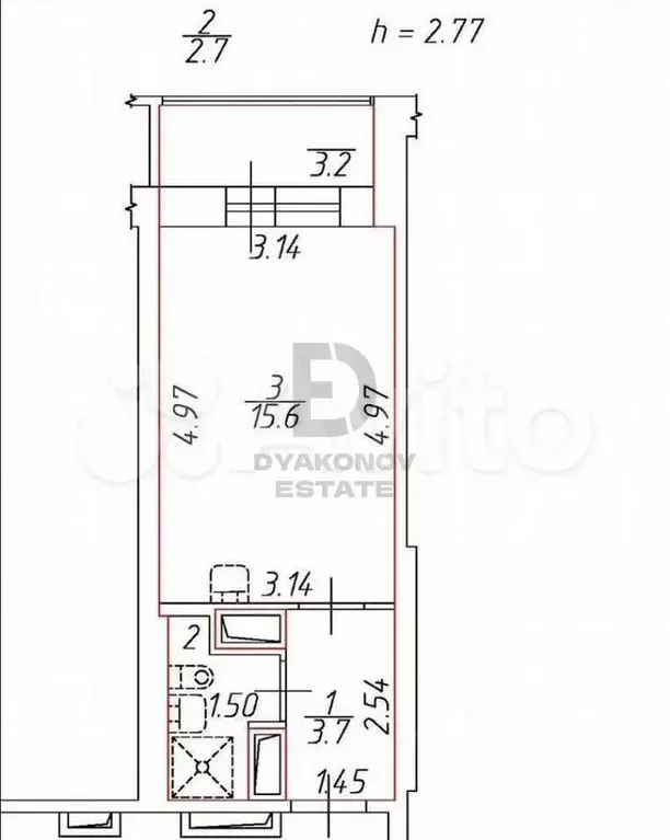 Квартира-студия, 22 м, 14/26 эт. - Фото 0