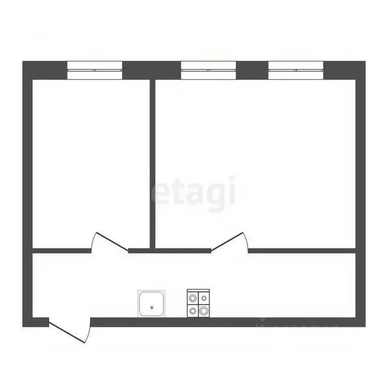 2-к кв. Саратовская область, Балашов Рабочая ул., 20 (44.4 м) - Фото 1
