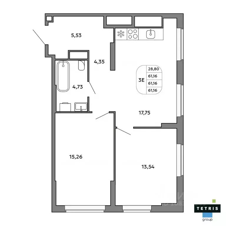 3-к кв. Свердловская область, Екатеринбург Уралмаш жилрайон,  (61.16 ... - Фото 1