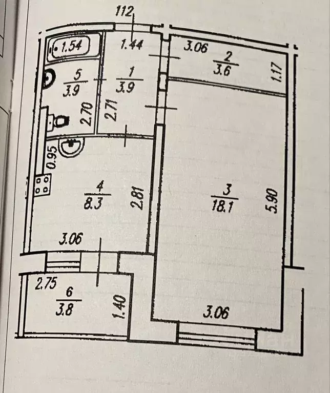 1-к кв. Башкортостан, Уфа ул. Юрия Гагарина, 74 (37.0 м) - Фото 0