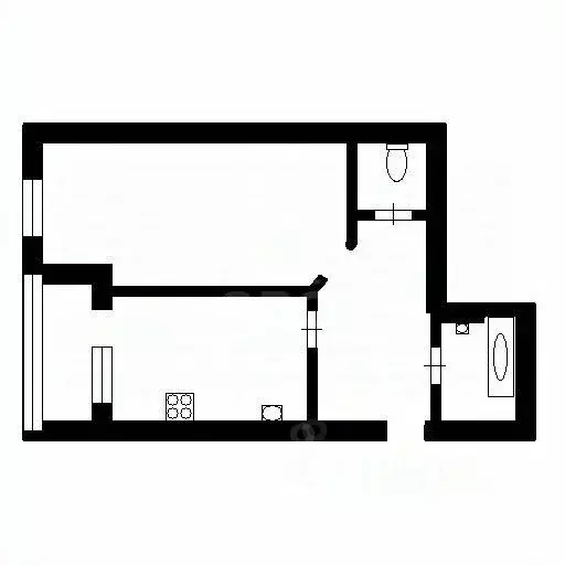 1-к кв. Санкт-Петербург ул. Коллонтай, 15к2 (44.2 м) - Фото 2