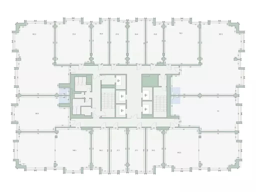 Офис в Москва 1-й Варшавский проезд, 1АС32 (111 м) - Фото 2