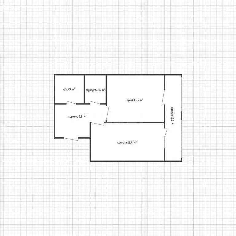 1-комнатная квартира: Майкоп, Пионерская улица, 530 (57 м) - Фото 0