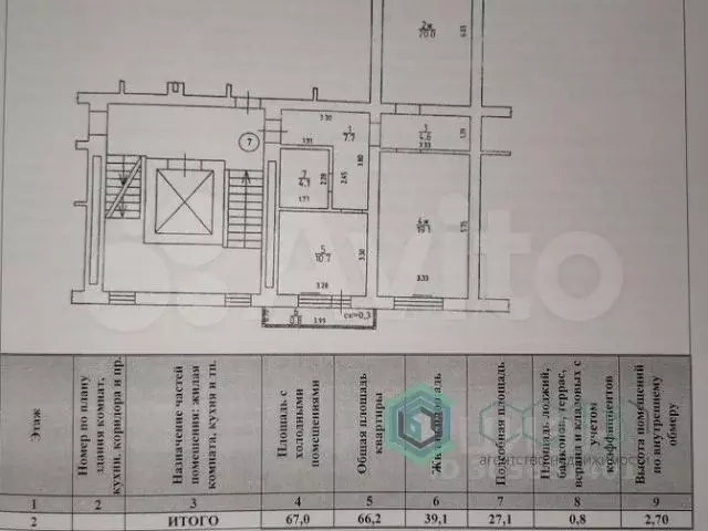 2-к. квартира, 67 м, 2/9 эт. - Фото 0