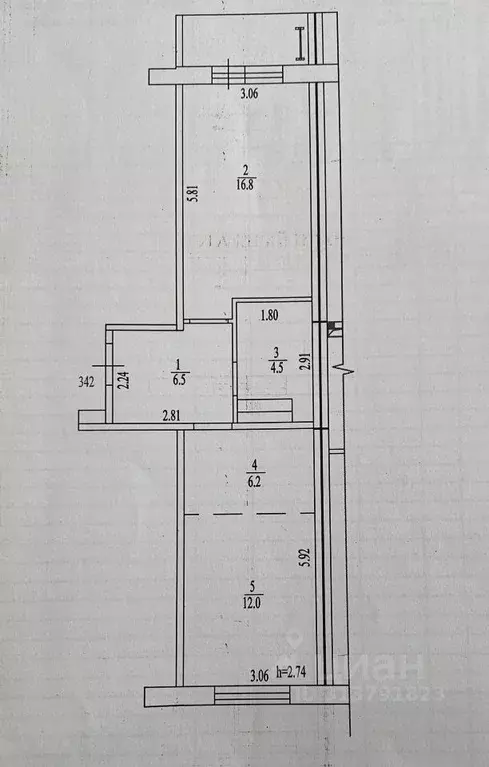 2-к кв. Алтайский край, Барнаул ул. Сергея Семенова, 4 (47.9 м) - Фото 0