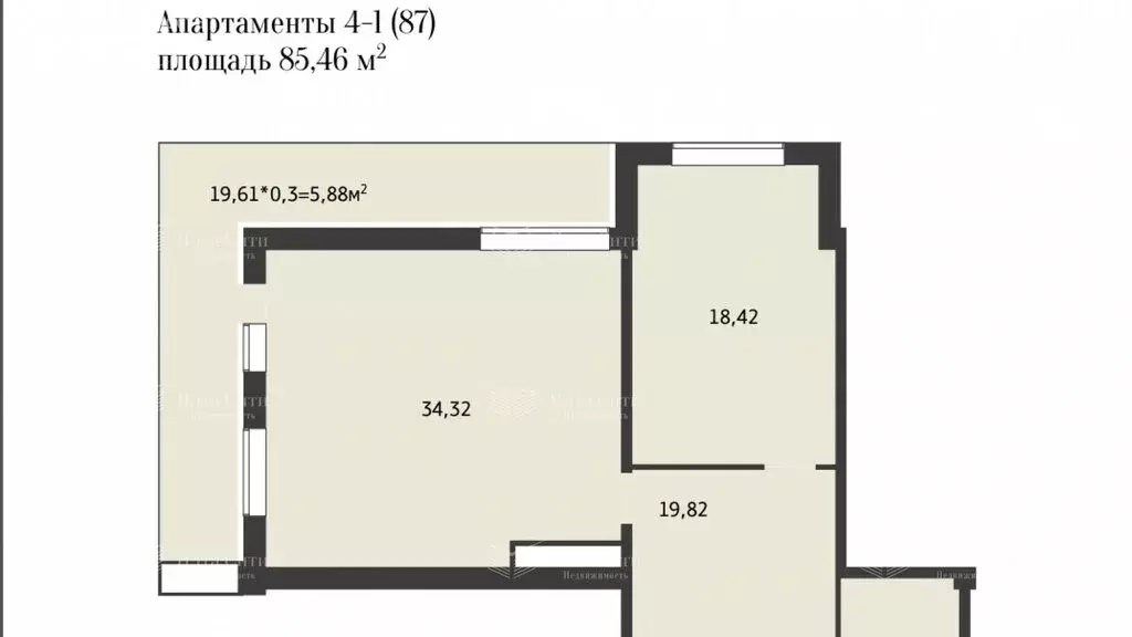 3-комнатная квартира: Ялта, улица Игнатенко, 9с1 (97.9 м) - Фото 0