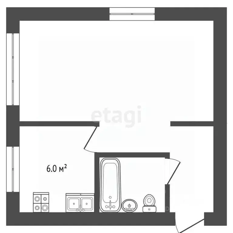 1-к кв. Пермский край, Чернушка ул. Нефтяников, 10 (30.6 м) - Фото 2