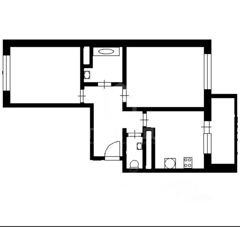 2-к кв. Ленинградская область, Мурино Всеволожский район, Новая ул., ... - Фото 2
