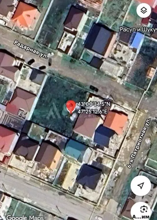 Участок в Дагестан, Махачкала ул. Радарная, 51 (4.51 сот.) - Фото 1