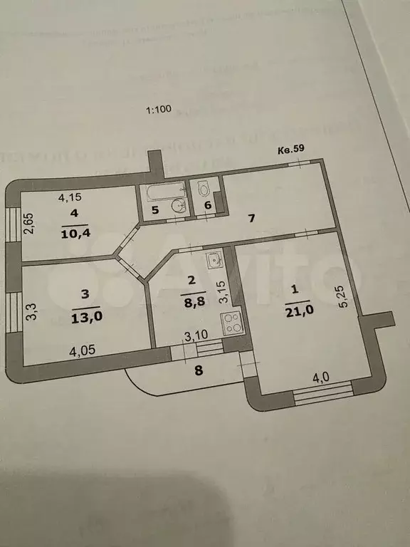 3-к. квартира, 73,4 м, 12/17 эт. - Фото 0