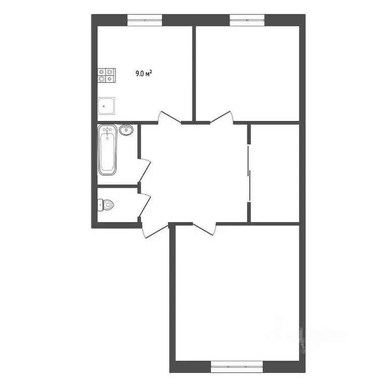 2-к кв. Москва Изюмская ул., 26 (60.0 м) - Фото 1