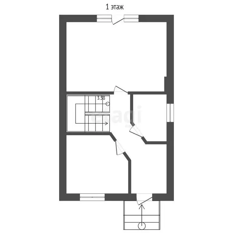 Дом в хутор Красный Крым, Олимпийская улица (125 м) - Фото 1