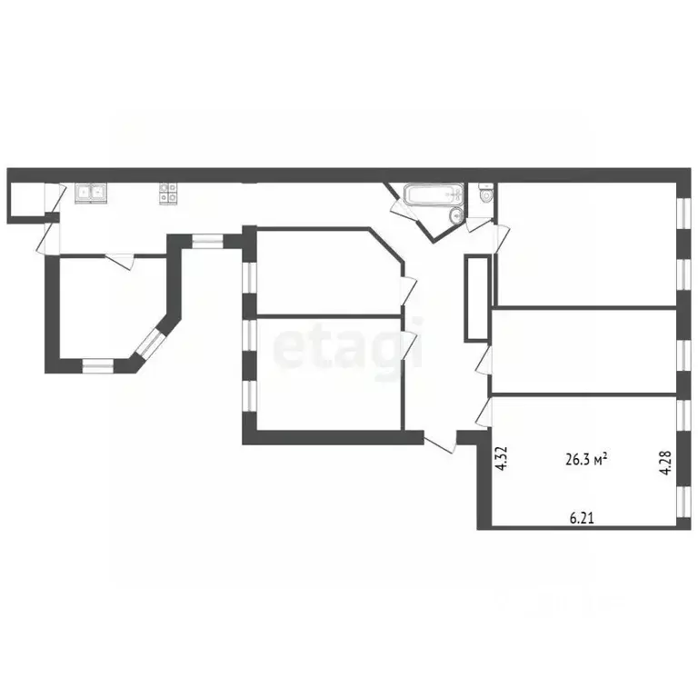 Комната Санкт-Петербург Херсонская ул., 3 (16.7 м) - Фото 2