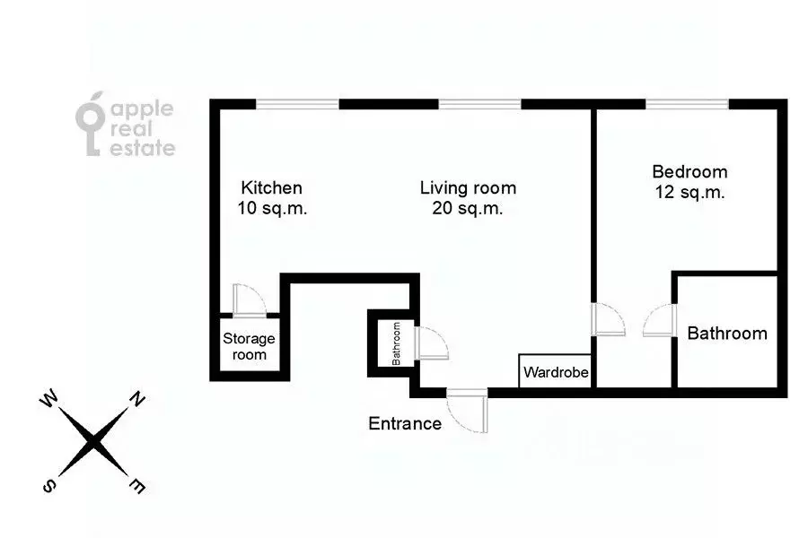 2-к кв. Москва ул. Новый Арбат, 15 (53.0 м) - Фото 2