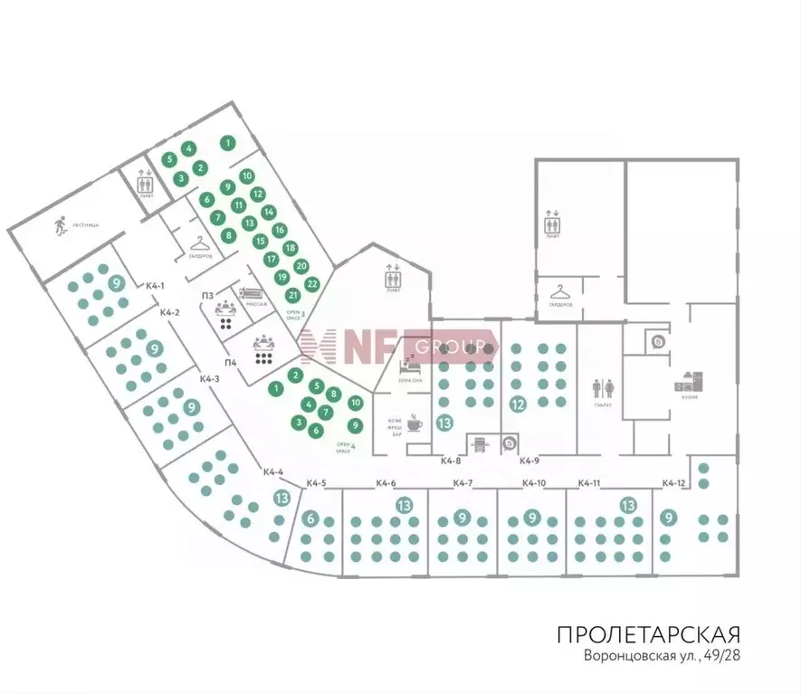 Офис в Москва Воронцовская ул., 30А (720 м) - Фото 2