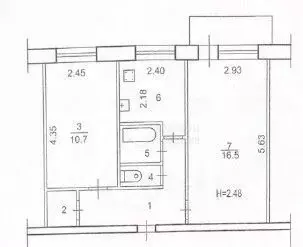 2-к кв. Волгоградская область, Волгоград ул. Мясникова, 8 (44.6 м) - Фото 1