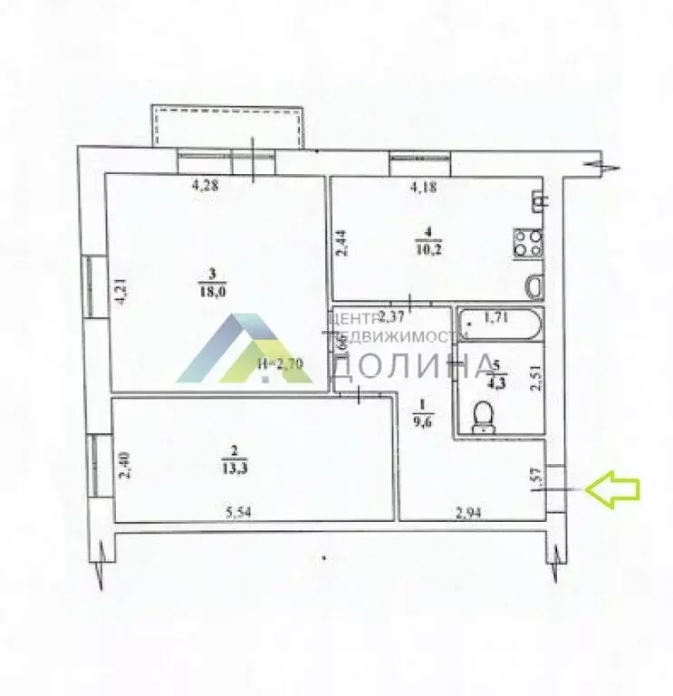 2-комнатная квартира: Волгоград, улица Солнечникова, 7 (55.4 м) - Фото 1