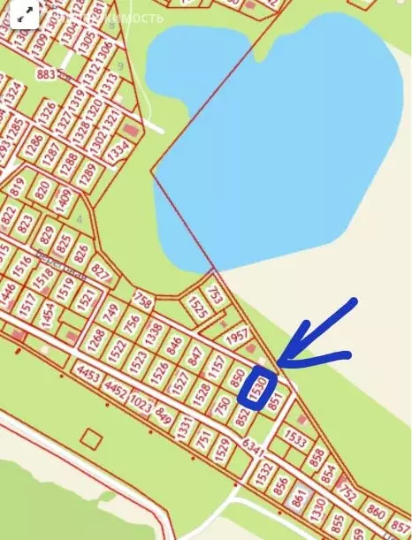 Участок в Криводановский сельсовет, НСТ Заря, Береговая улица (12 м) - Фото 1