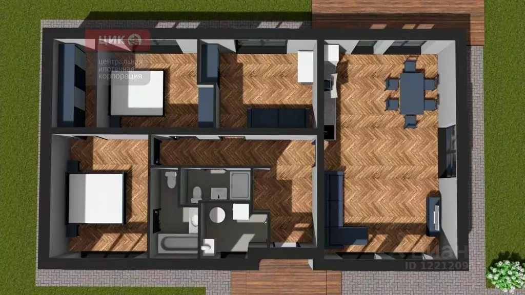 Дом в Рязанская область, Рязанский район, Дубровическое с/пос, с. ... - Фото 2