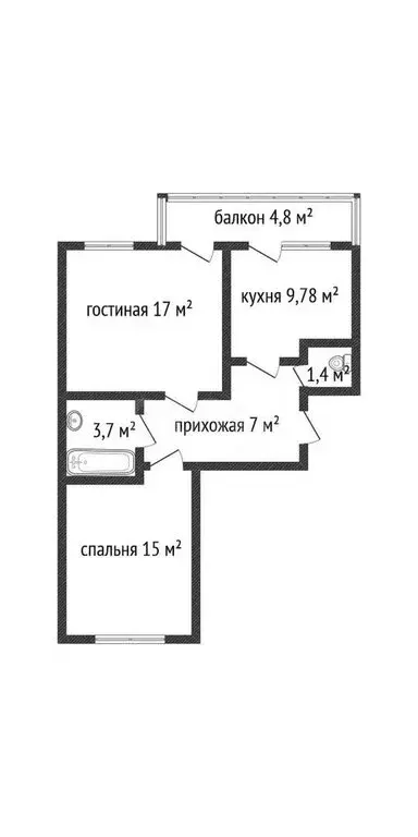 2-комнатная квартира: Краснодар, Венецианская улица, 12 (57.3 м) - Фото 0