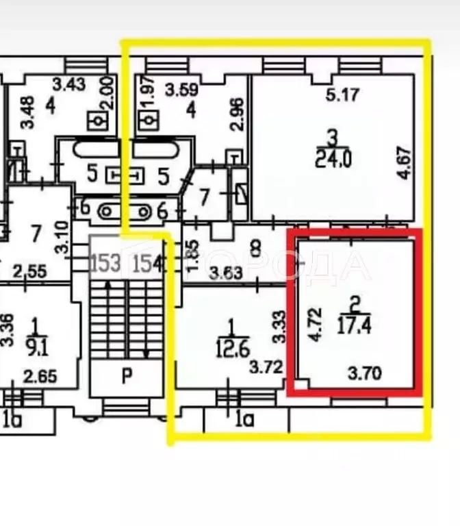 Комната Москва Студенческая ул., 42 (17.4 м) - Фото 1