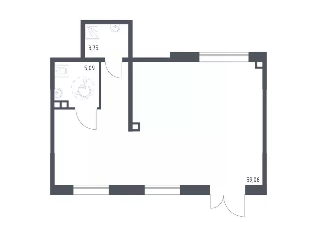 Помещение свободного назначения в Москва Цветочные Поляны жилой ... - Фото 1