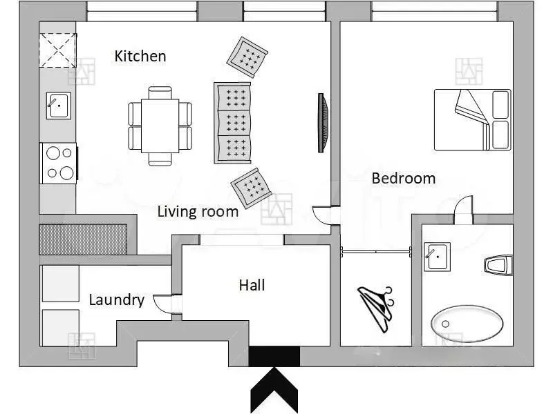 2-к. квартира, 70 м, 7/17 эт. - Фото 0