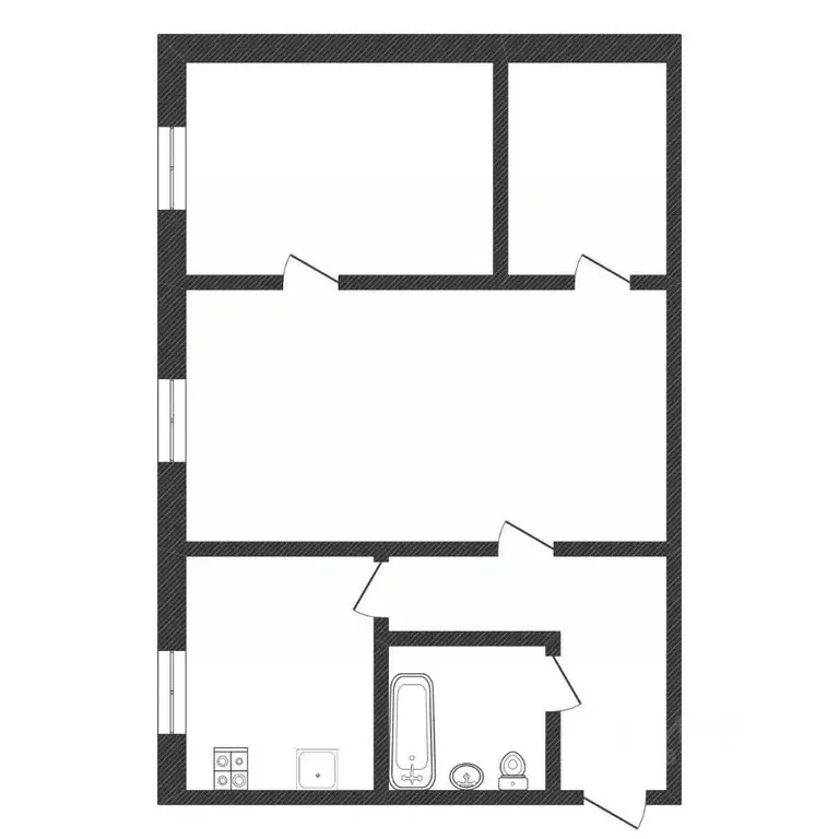 2-к кв. Нижегородская область, Балахна Коммунистическая ул., 9 (43.5 ... - Фото 2