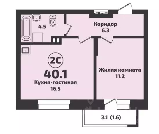 2-к кв. Новосибирская область, Новосибирский район, Станционный ... - Фото 0