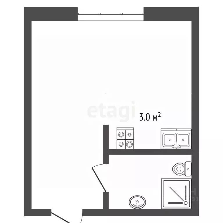 Студия Ямало-Ненецкий АО, Муравленко ул. 70 лет Октября, 43 (24.9 м) - Фото 1