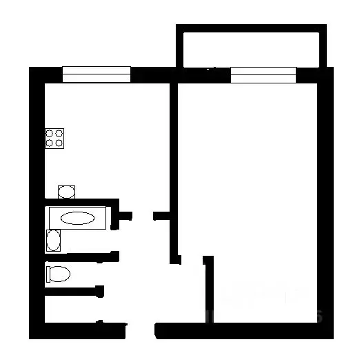 1-к кв. Санкт-Петербург ул. Кржижановского, 3К5 (30.0 м) - Фото 1