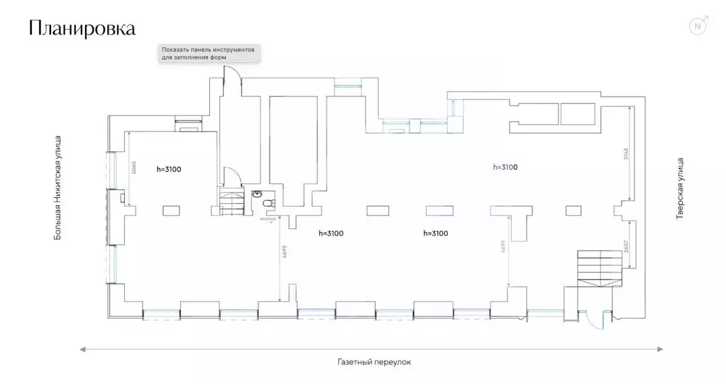 Помещение свободного назначения в Москва Большая Никитская ул., 12 ... - Фото 2