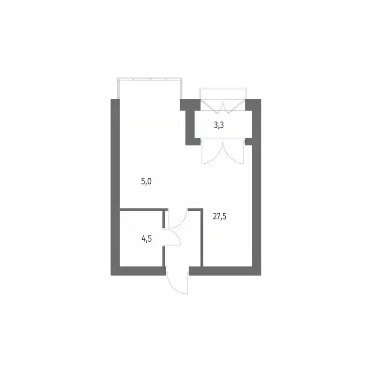 1-к кв. Санкт-Петербург ул. Академика Константинова, 1к1 (43.0 м) - Фото 0