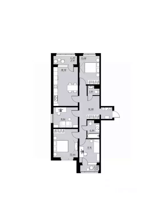 4-к кв. Тамбовская область, Тамбов Телецентр мкр, Строганов жилой ... - Фото 0