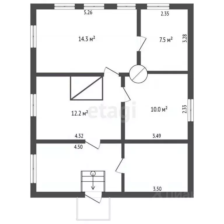 Дом в Свердловская область, Туринск ул. Ленина, 95 (47 м) - Фото 1