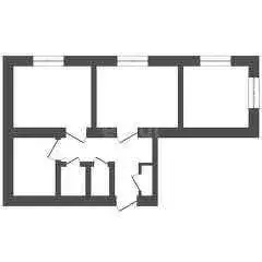 Квартира, 3 комнаты, 64 м - Фото 1