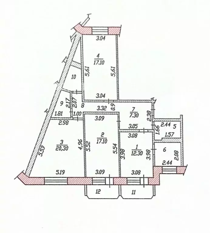 3-к кв. Чувашия, Чебоксары просп. Тракторостроителей, 66 (94.0 м) - Фото 2