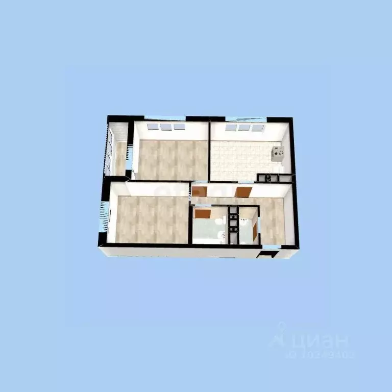 2-к кв. Башкортостан, Уфа ул. Менделеева, 132 (57.9 м) - Фото 1
