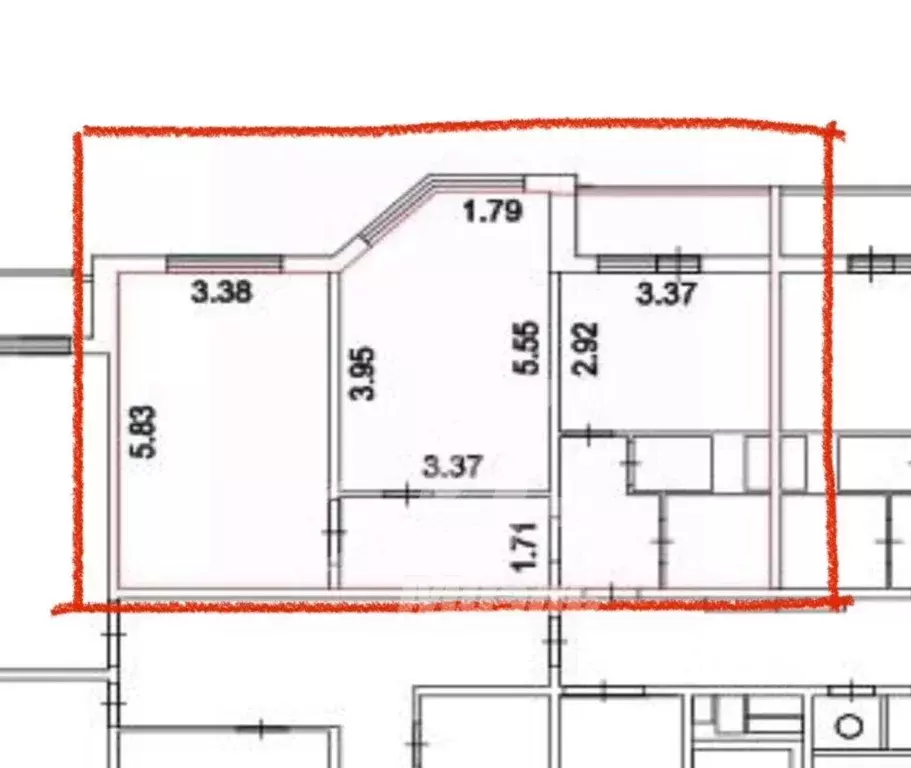 2-к кв. Московская область, Мытищи ул. Борисовка, 16 (60.7 м) - Фото 2