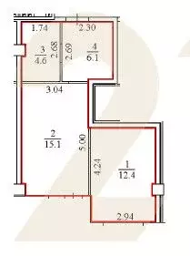 1-к кв. Пермский край, Пермь ул. Карла Модераха, 8 (38.2 м) - Фото 2